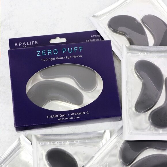 Spa Life ZERO PUFF Men's Hydrogel Under Eye Masks 2 Pack= 12 pairs=24 patches - Picture 4 of 5